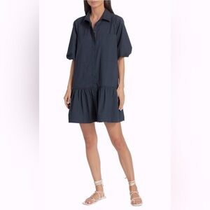 Jonathan Simkhai Standard "Chrissy" poplin dress in Midnight drop hem Size M